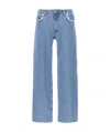 Apc Relaxed Raw Edge Jeans Light Blue In Blue