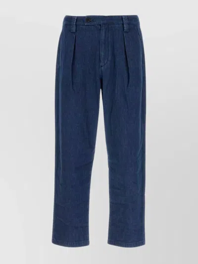 Apc Renato Denim Trousers Back Pocket In Blue