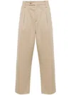 Apc Gabardine Tailored Trousers In Neutrals