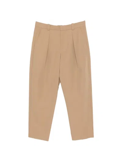 Apc Renato Pleated Trousers In Yellow