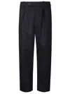 Apc Renato Tapered Pleated Cotton And Wool-blend Twill Trousers