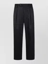 Apc Cotton Pleated Front Pant With Belt Loops