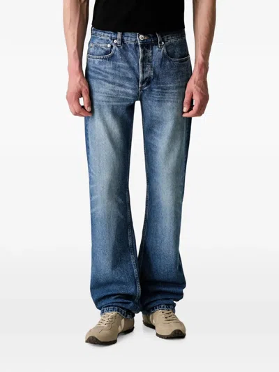 A.p.c. Rescue Faded-effect Jeans In Blue