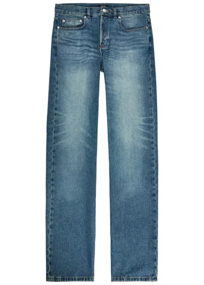 Apc A.p.c. Rescue Straight-leg Jeans In Blue