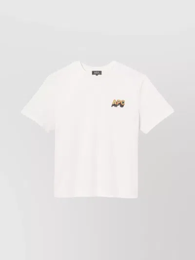Apc Retro Crew Neck Cotton Jersey T-shirt
