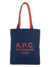 Apc Borsa Tote Lou Rue Madame Reversibile In Blue