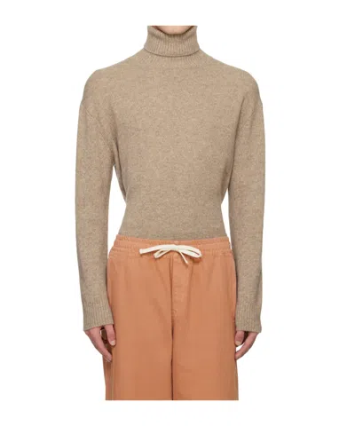 Apc Taupe Marc Turtleneck In Mastic Chine