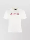 Apc Ribbed Collar Crew-neck T-shirt In Cotton