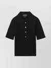 Apc A.p.c. Danae Ribbed Polo Shirt Clothing In Black