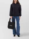 Apc Ribbed Cuffs And Hem Jacket In Black