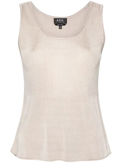A.P.C. RIBBED-KNIT TOP