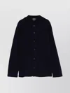 Apc Ribbed Texture Chest Pocket Long Sleeves In Blue