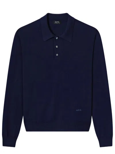 A.p.c. Riou Polo Uomo Navy