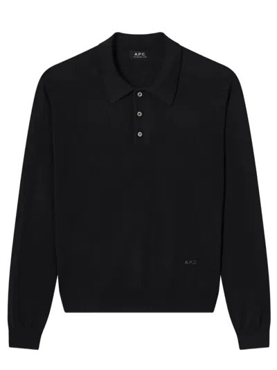 A.p.c. Riou Polo Uomo Nera