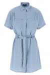 Apc Blue Suzanne Denim Minidress