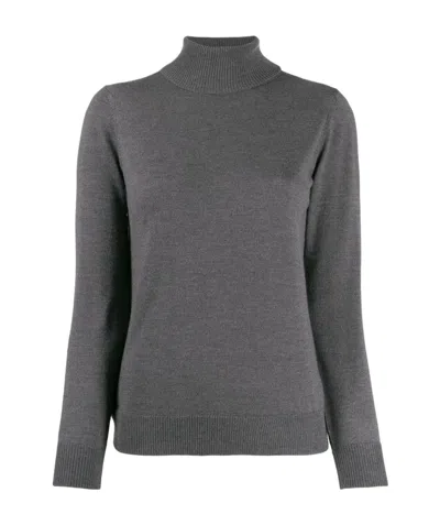 Apc Roll-neck Fitted Sweater In Black