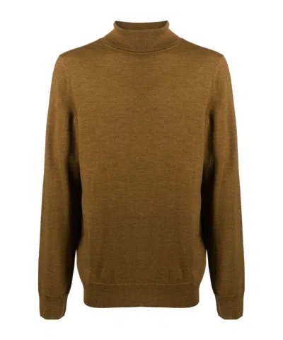 Apc Roll Neck Jumper In Brown