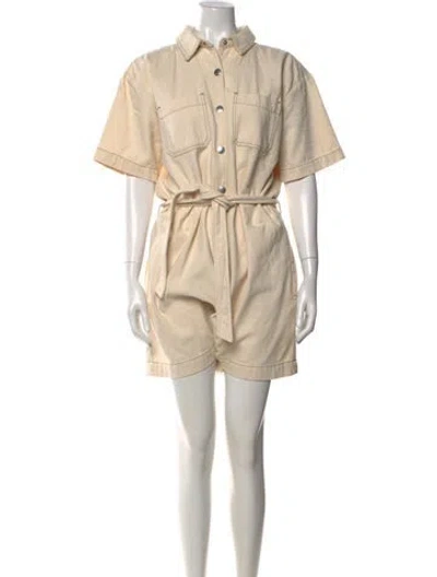 Pre-owned A.p.c. Romper In Neutral