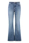 Apc A.p.c. Romy High-rise Flared Jeans In Blue