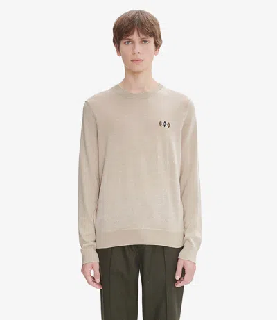 Apc Beige Rory Sweater In Pbc Heathered Beige