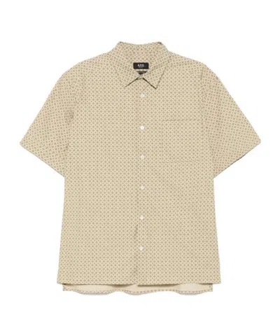 A.p.c. Ross Shirt In Brown