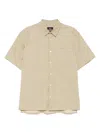 Apc A. P.c. Ross Printed Shirt Bae Taupe In Grey