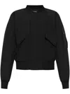 Apc Round Collar Bomber Jacket In Black