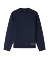 Apc A.p.c. 'edward' Sweater With Logo Inlay In Black