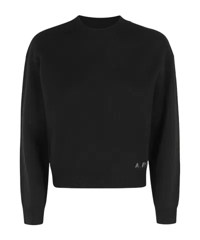 Apc Round Neck Sweater In Black