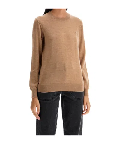 Apc Round Neck Sweater In Brown