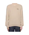 Apc Beige Rory Sweater In Nude
