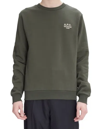 Apc A.p.c. Round Neck Sweatshirt In Green