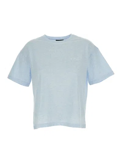 APC ROUND NECK T-SHIRT WITH PRINTED LOGO IN COTTON