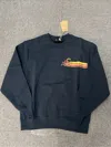 Apc Round-necked Logo Sweater In Black