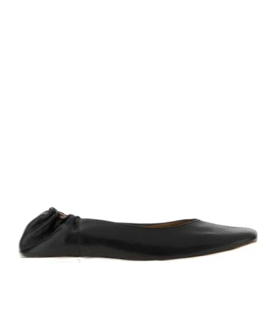 A.p.c. Round-toed Ballet Shoes In Black