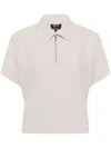 Apc Roxy Short-sleeved Blouse In Grey