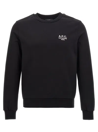 APC RUE MADAME BLACK COTTON SWEATSHIRT