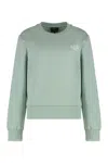 Apc A.p.c. Rue Madame Logo Embroidered Crewneck Sweatshirt In Green