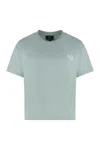 Apc Madame Street Organic Cotton Crew-neck T-shirt In Green
