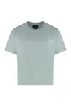 Apc Madame Street Organic Cotton Crew-neck T-shirt In Green