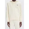 Apc Logo-print Drawstring Hoodie In Alj Ecru/kaki