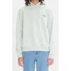 Apc A.p.c. Rue Madame Embroidered Stretch Cotton Hoodie In Light Green/green