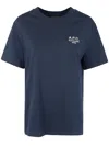 Apc Logo-embroidered Cotton T-shirt