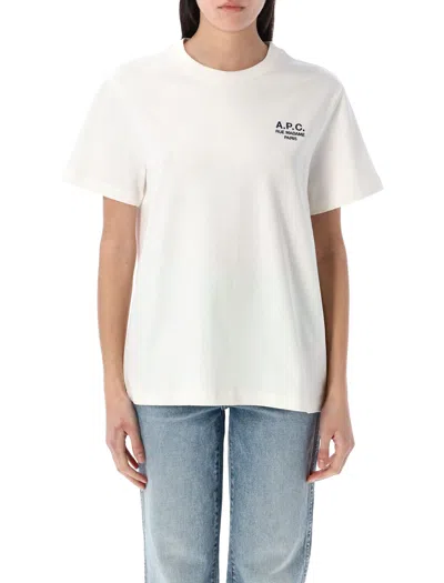 Apc A.p.c. Rue Madame Heavy Cotton Standard T-shirt In White