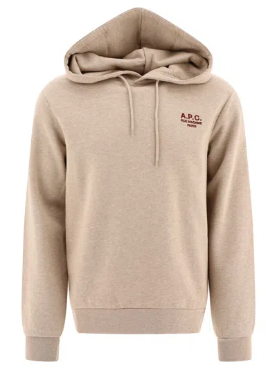 Apc A.p.c. "rue Madame" Hoodie In Tan