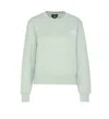 Apc A.p.c. Rue Madame Logo Embroidered Crewneck Sweatshirt In Green
