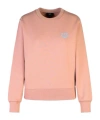 Apc A.p.c. Rue Madame Logo Embroidered Crewneck Sweatshirt In Pink