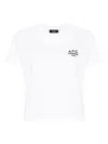 Apc A.p.c. Rue Madame Heavy Cotton Boxy T-shirt In White