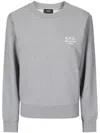 Apc A.p.c. Rue Madame Logo Embroidered Crewneck Sweatshirt In Grey