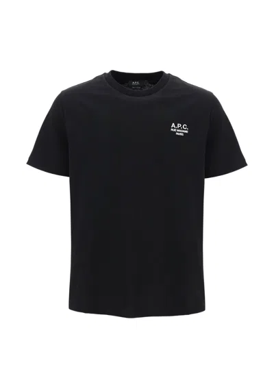A.p.c. Rue Madame-print T-shirt In Black
